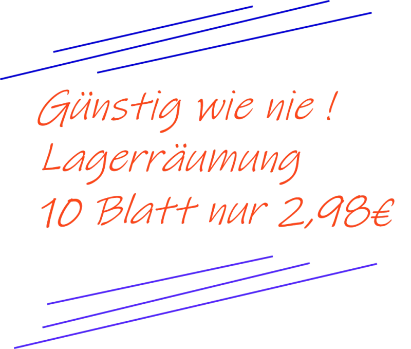 10 Stück Kraftkarton CraftEmotions  30,5 x 30,5cm, Lagerräumung